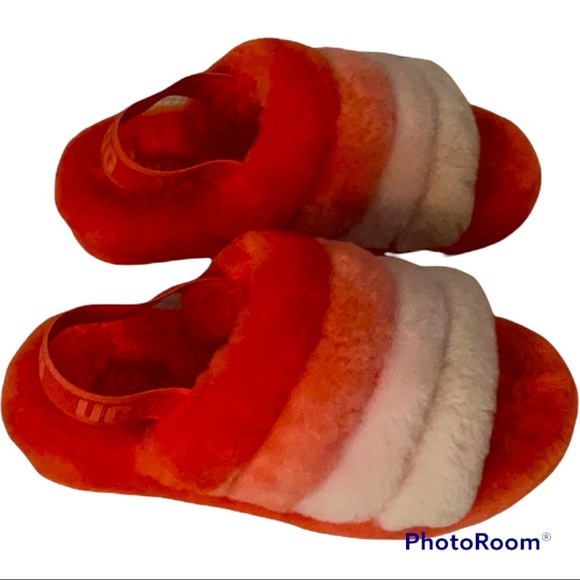 UGG Lava Flow Multi Fluffy Yeah Slides - Picture 1 of 4